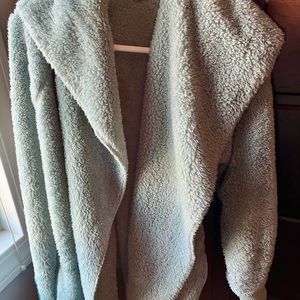 Women’s fleece open front jacket